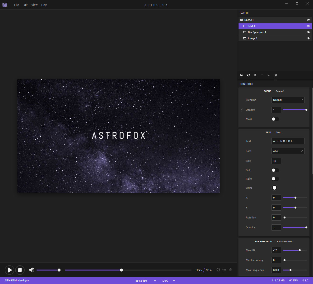 Astrofox screenshot
